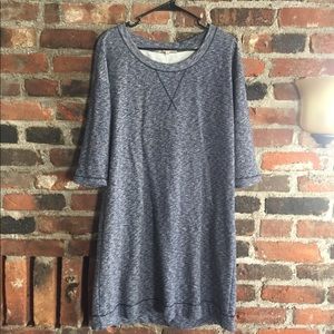 Comfortable heathered denim color dress